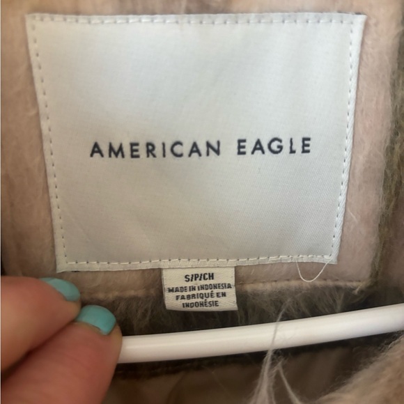 Plaid Faux Fur American Eagle  Jacket‎ - Picture 3 of 7